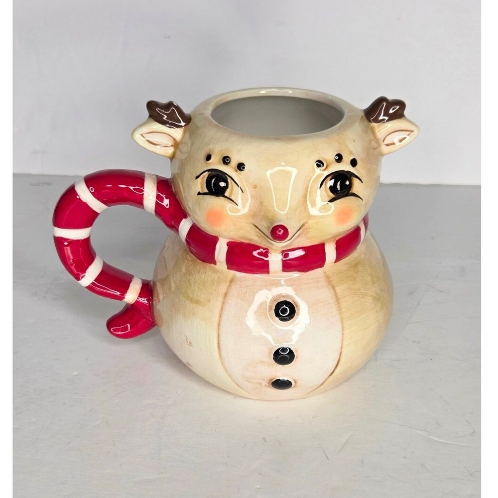Johanna Parker Reindeer Mug Retro Vintage Style Christmas